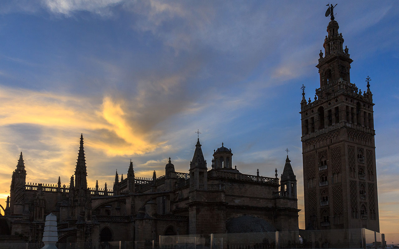 Atardecer en la Catedral de Sevilla