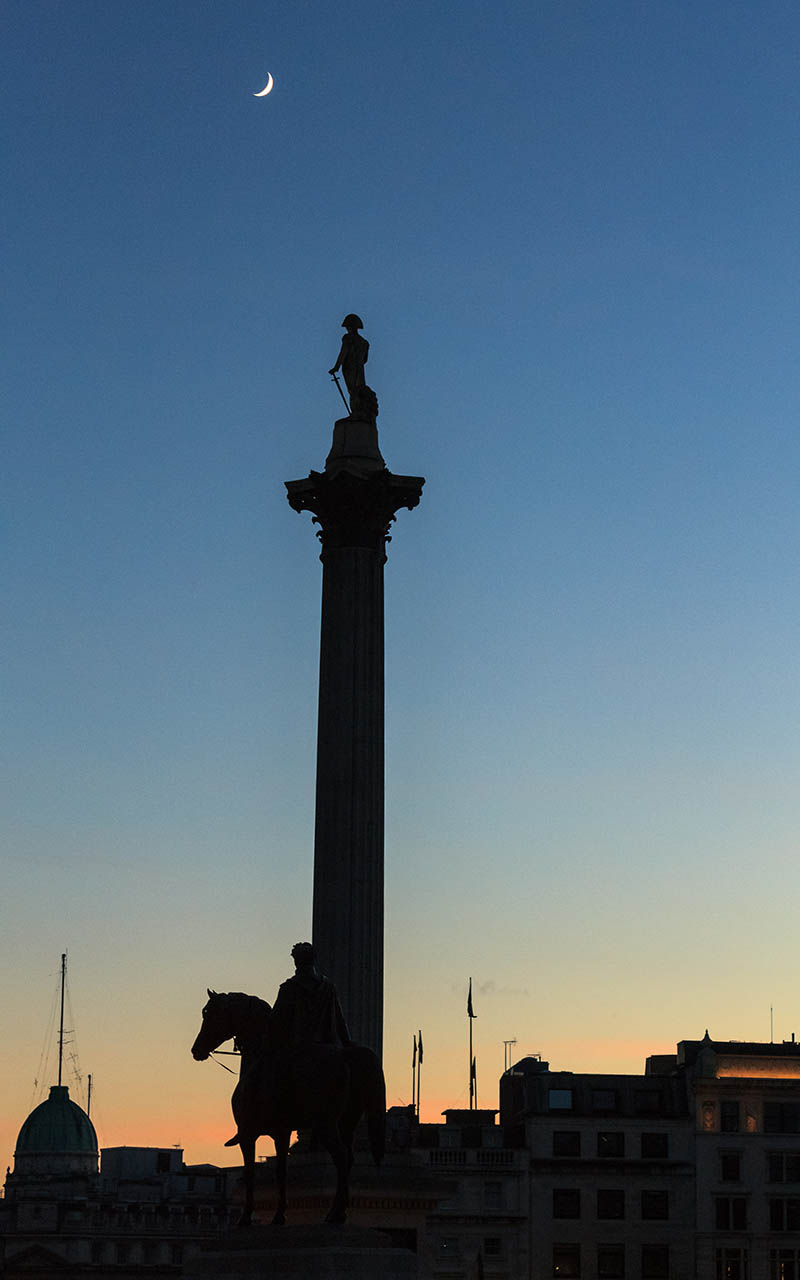 Estatua del almirante Nelson en Trafalgar Square