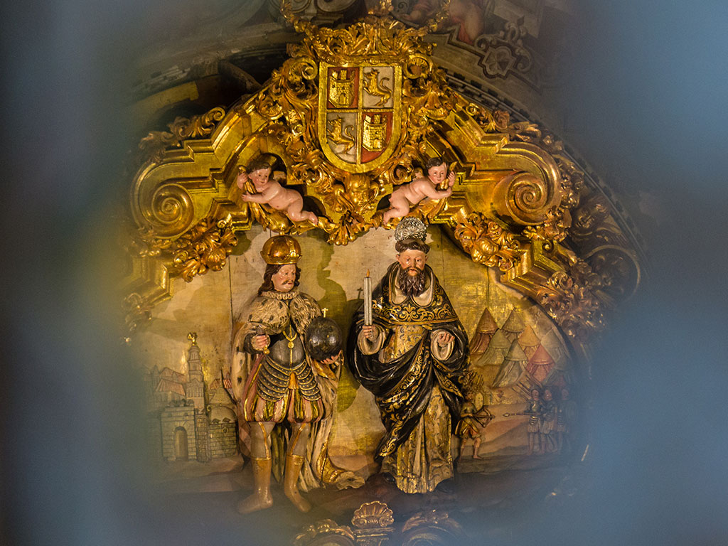 Detalle del retablo de la Capilla de la Virgen del Buen Aire